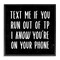 Stupell Industries Text Me For TP Funny Bathroom Framed Giclee Art